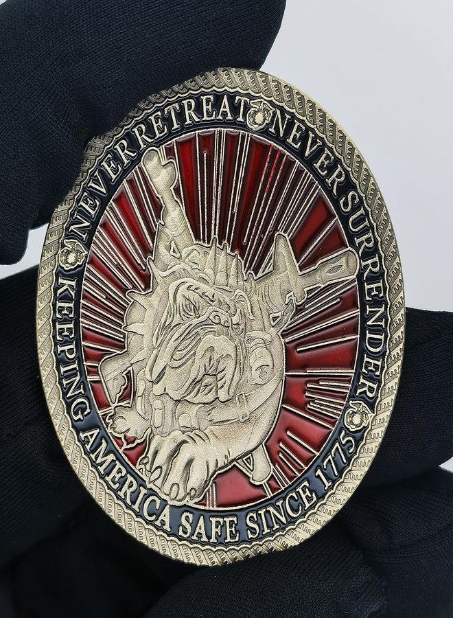 Glamtune US Marine Corps Challenge Coin - Semper Fidelis Tribute Ideal Gift for Marines and Enthusiasts - Image 4